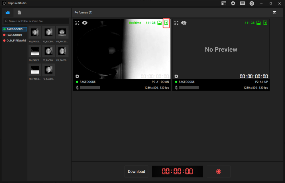 2. Once connected successfully, Capture Studio will automatically detect our SmartUnit device.